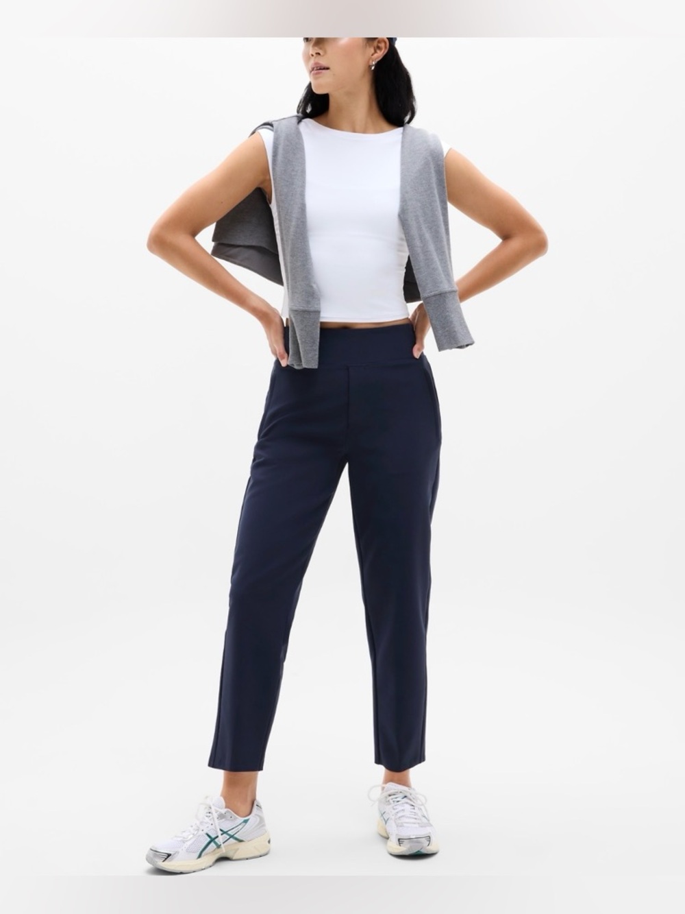 NWT-Athleta Endless High Rise Pant, Navy, Size 8